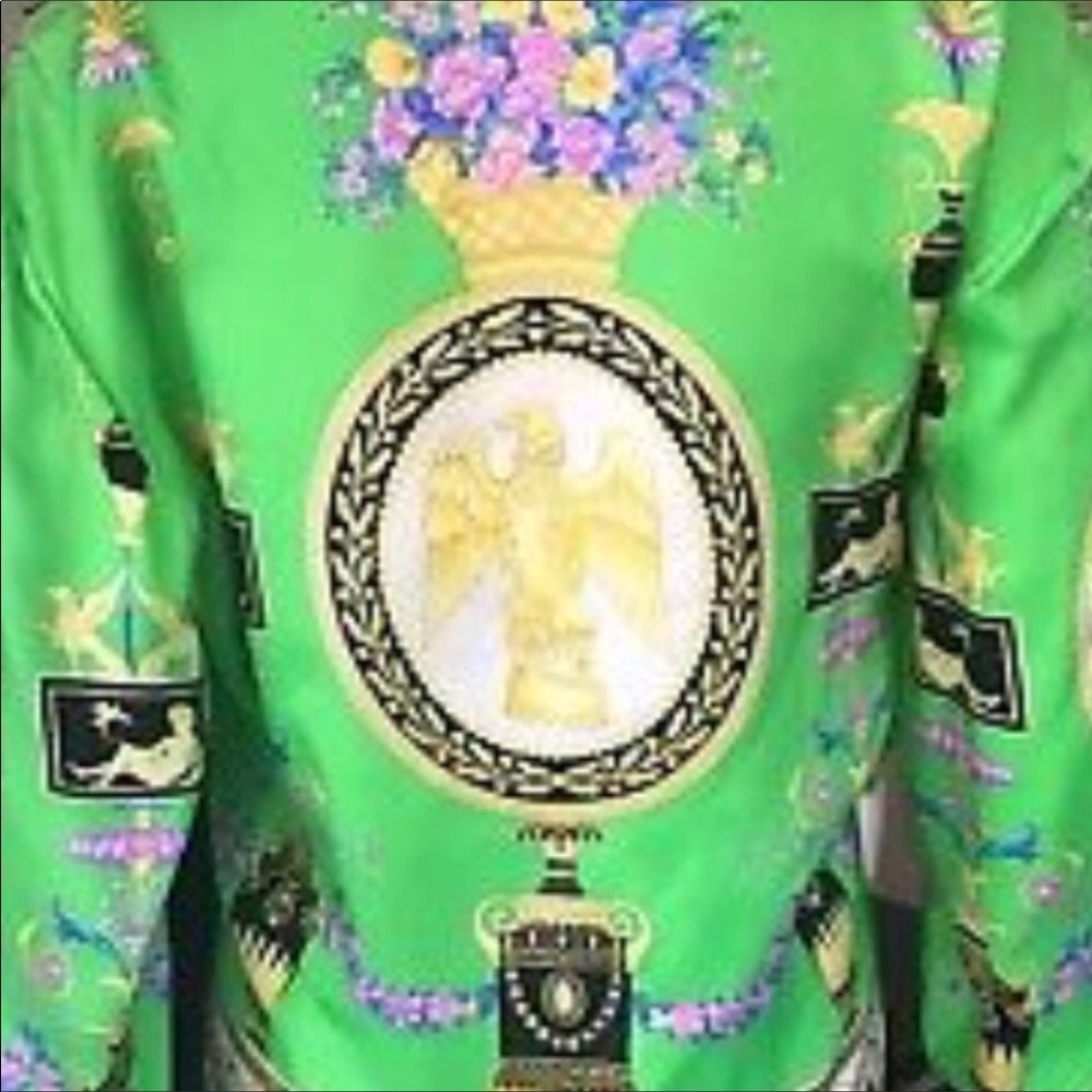Vintage RARE Gianni Versace Couture Silk Top